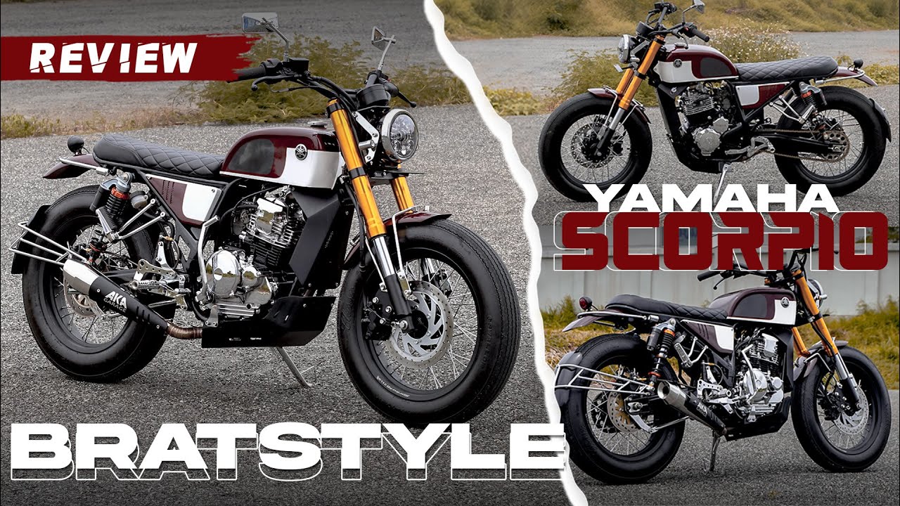 JADI PUSAT PERHATIAN DIJALAN?!! CUSTOM YAMAHA SCORPIO JADI BRATSTYLE || by akagarage.id