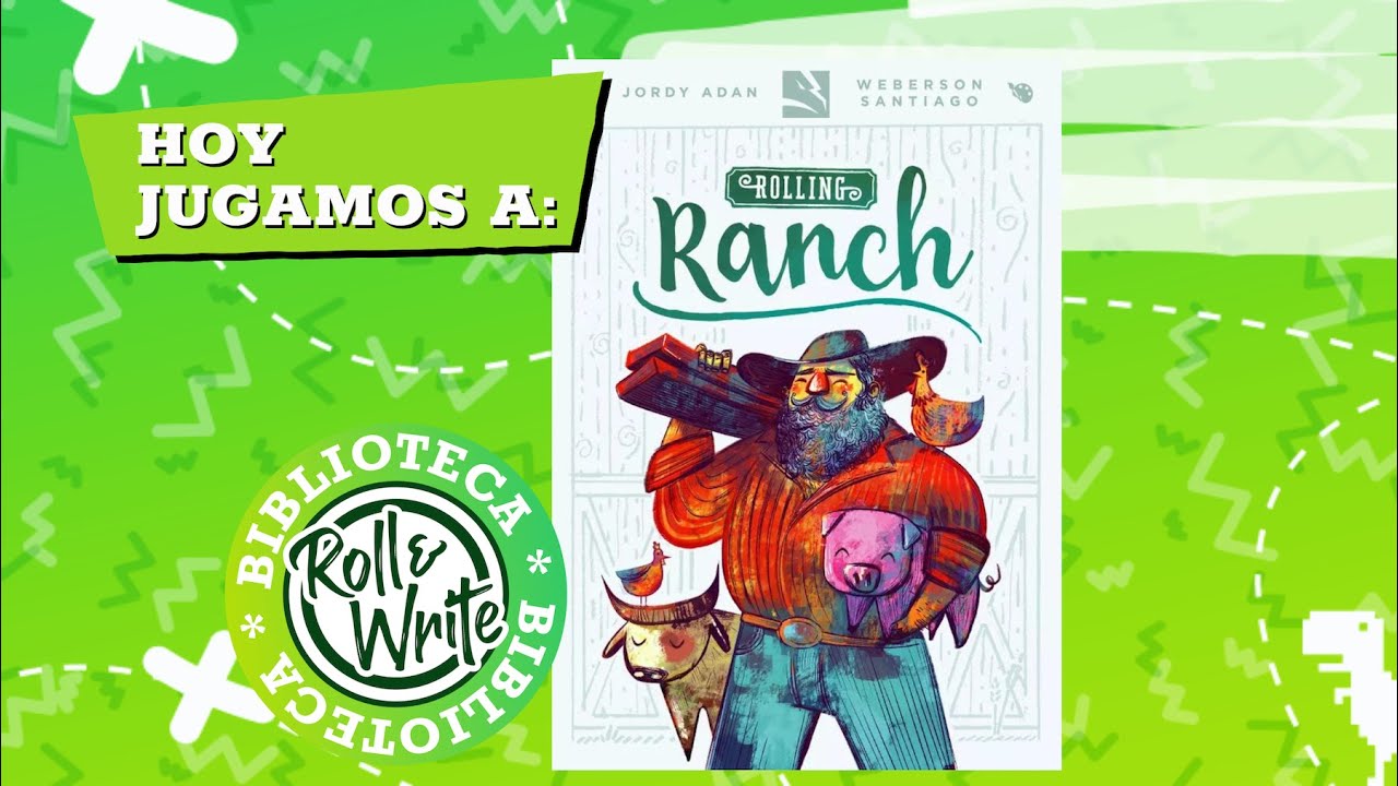 Hoy Jugamos a Rolling Ranch en castellano (Juego de Mesa  Roll & Write )