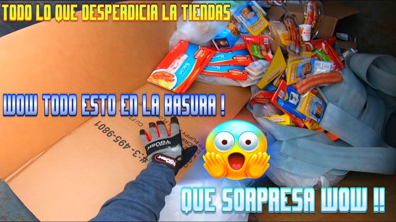 La verdad impactante sobre el desperdicio de comida en las tiendas | ¡Sorprendente! #dumpsterdiving
