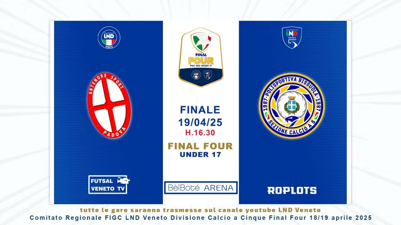 Final Four U17 2025, Antenore vs Futsal Bissuola, finale regionale
