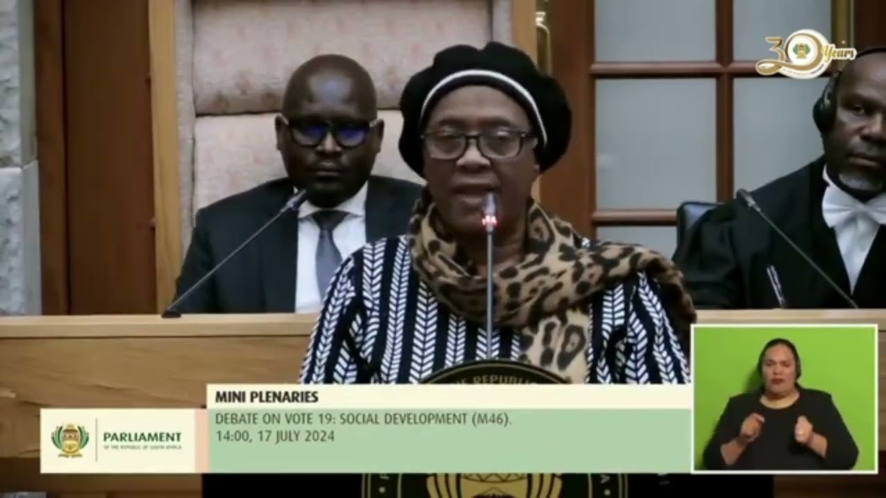 Speech in the National Assembly on Budget Vote 19: Social Development