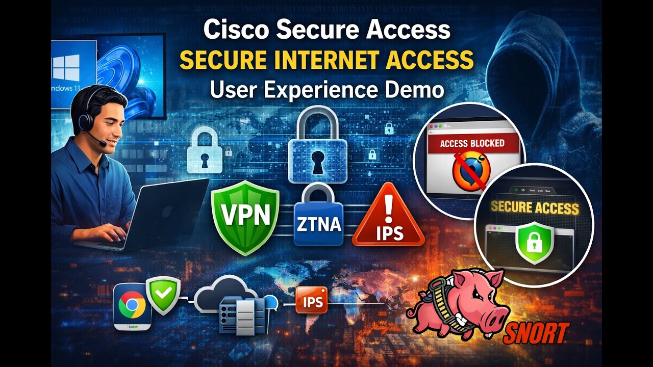 Cisco Secure Access &mdash; Secure Internet Access End-User Experience Demo