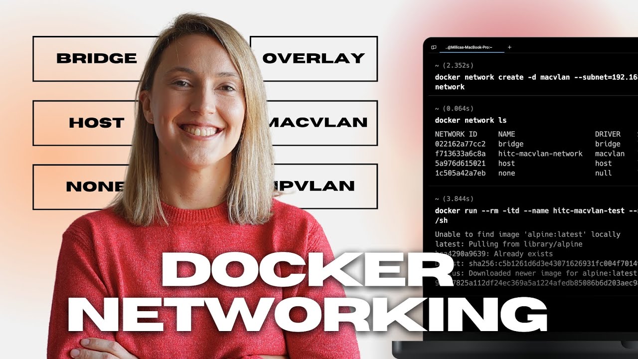 DOCKER NETWORKING | All Types Explained with Real Examples!