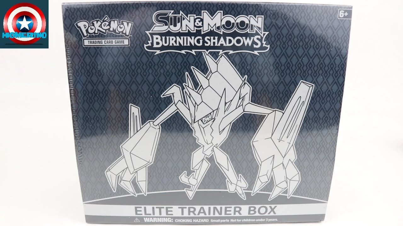 Pokemon TCG Sun & Moon Burning Shadows Elite Trainer Box Opening! First Pack Magic!