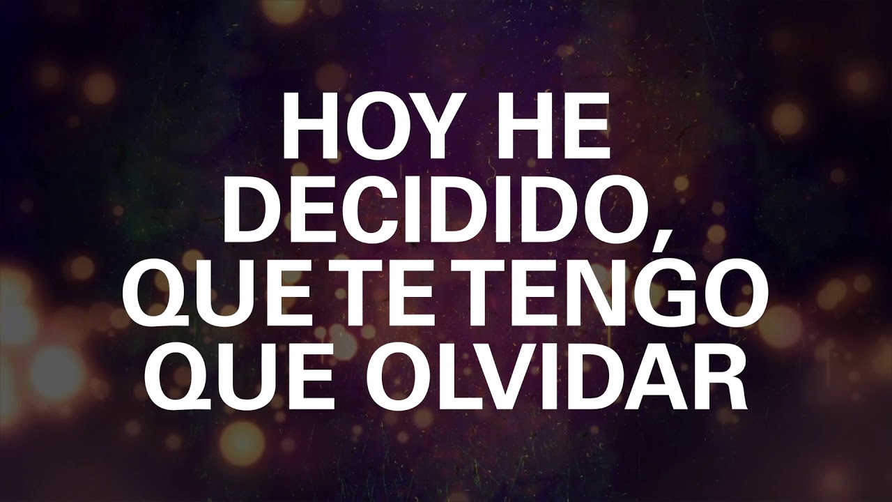 He Decidido Olvidarte (Letra) - Pedro Arroyo / Dj Sammy Barbosa