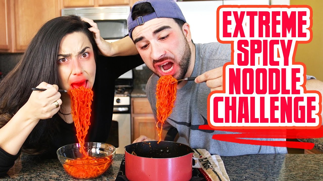 EXTREME SPICY RAMEN NOODLE CHALLENGE !!