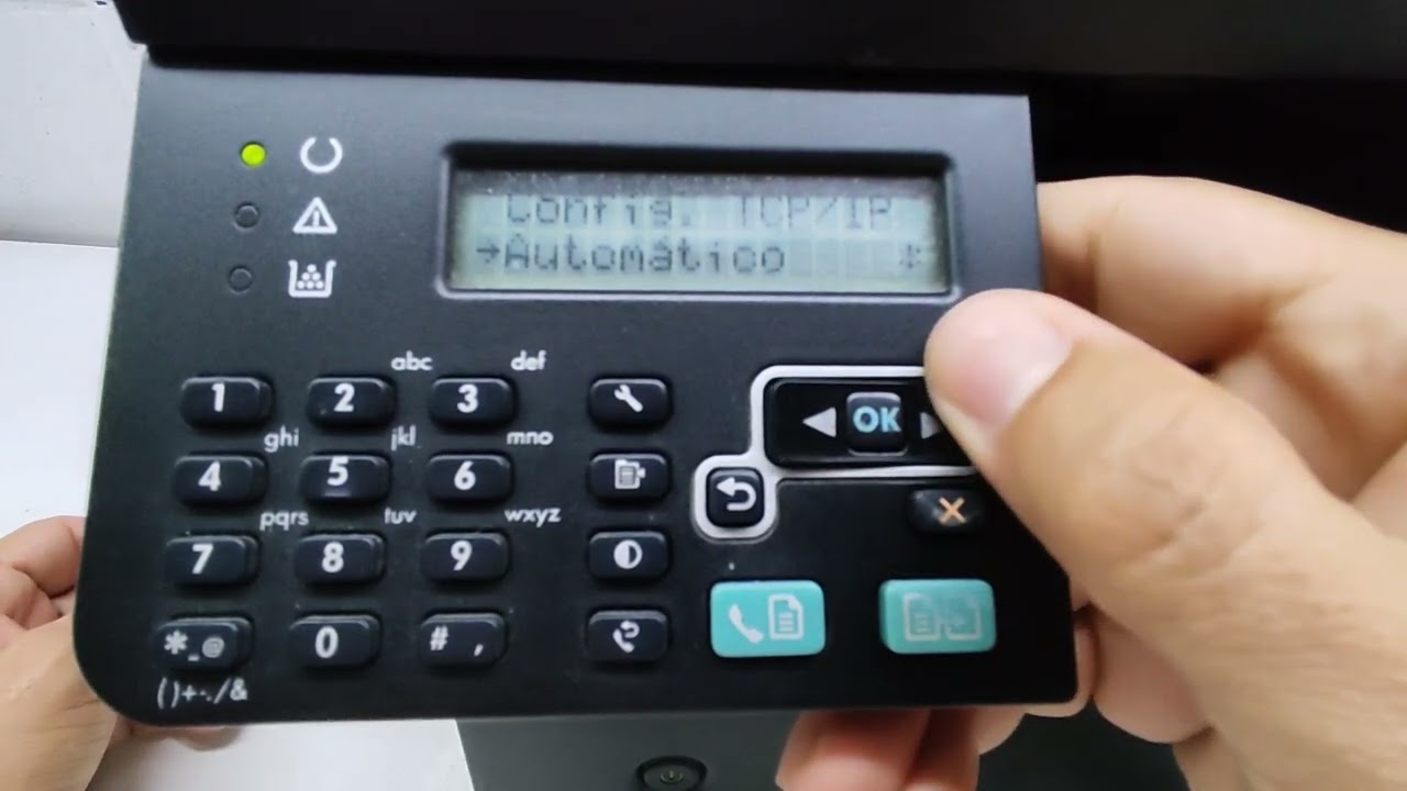 Configuração da REDE da impressora HP LASERJET M1212nf - instalação passo a passo.
