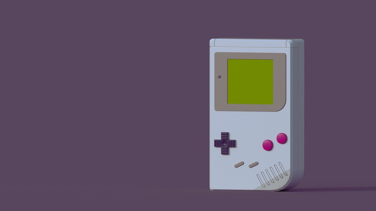 Gameboy 3D Modeling - Autodesk Maya - Aeonion Le