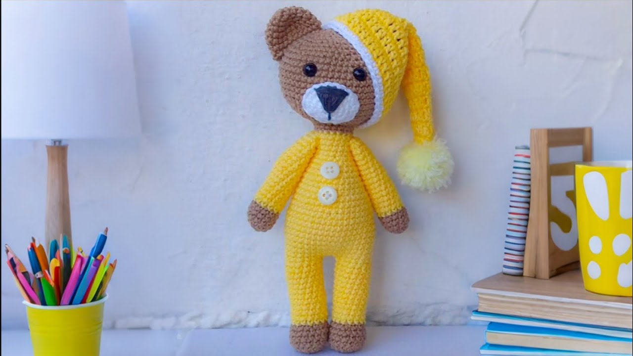 Плюшевый мишка амигуруми 🐻 |  Искусство Тха |  #amigurumi #crochet