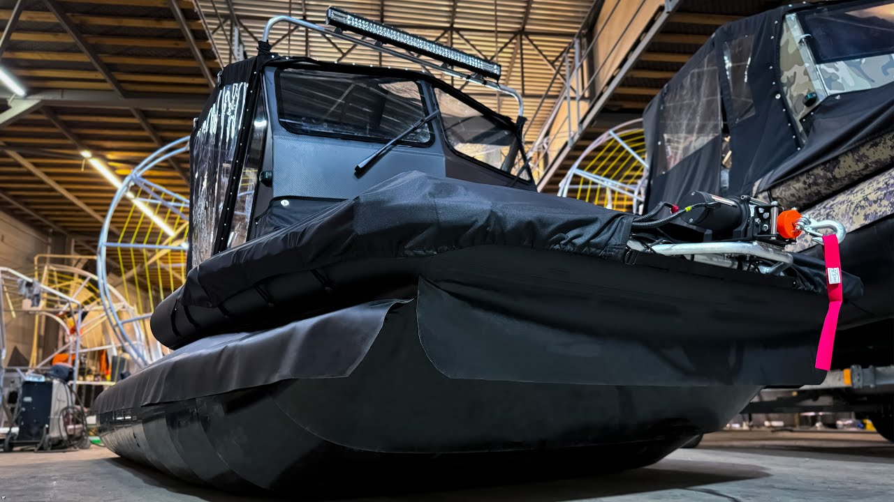 Компактная и мощная, НЕ ПРИЛИПАЕТ! Аэролодка Бриз-420