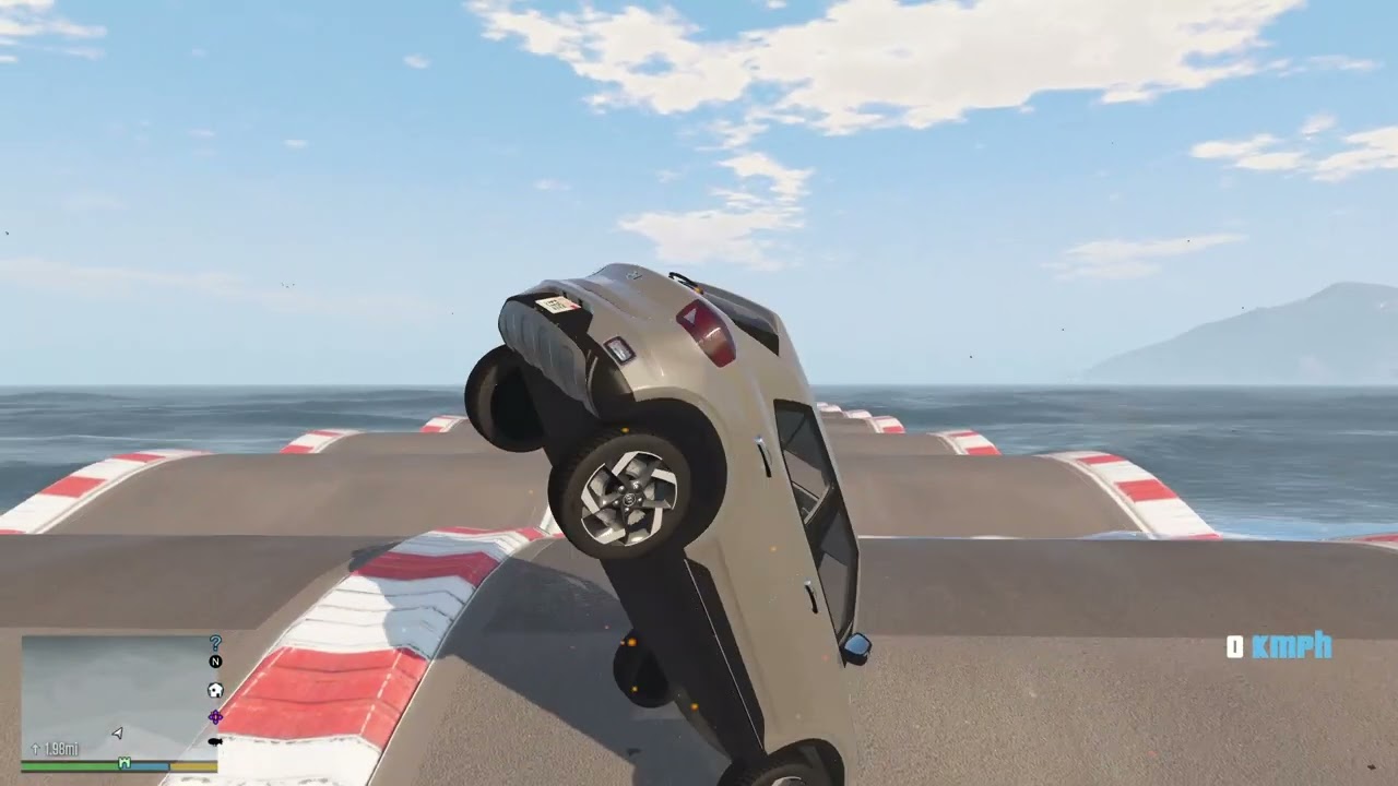 GTA 5 : Hyundai Venue Water Ramp Challange  #gta5 #gta5mods #gta #gtahindi