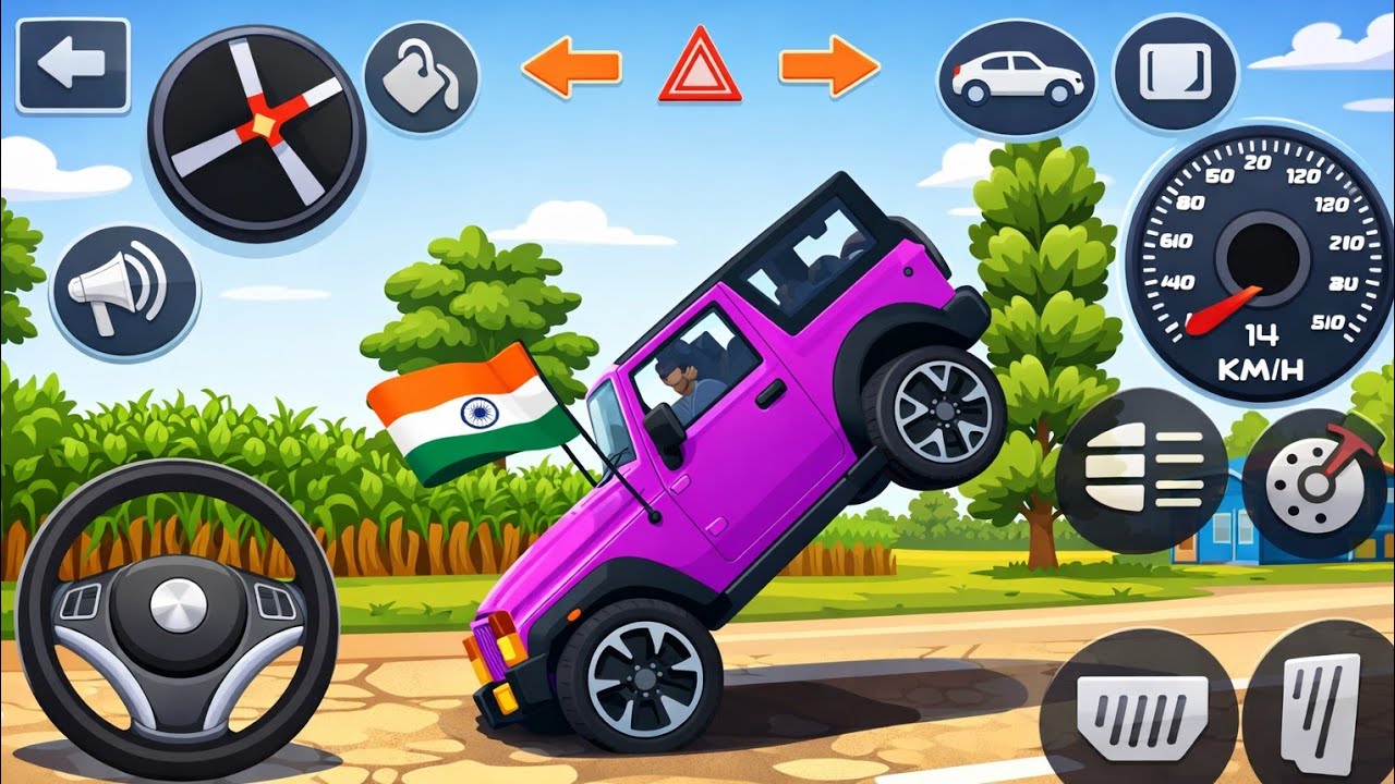 Modified Mahindra Thar😈Games:Indian Pink Thar (Gadi Wala Game) Car Game Android Game - #2025​