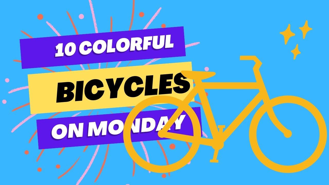 10 Colorful bicycles on Monday | 10 Yellow Bicycles EPISODE 5 #funny #new #trending #bike #fyp #4k