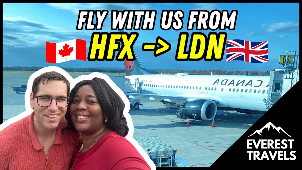 Travel with us from Halifax to London | Airport Vlog