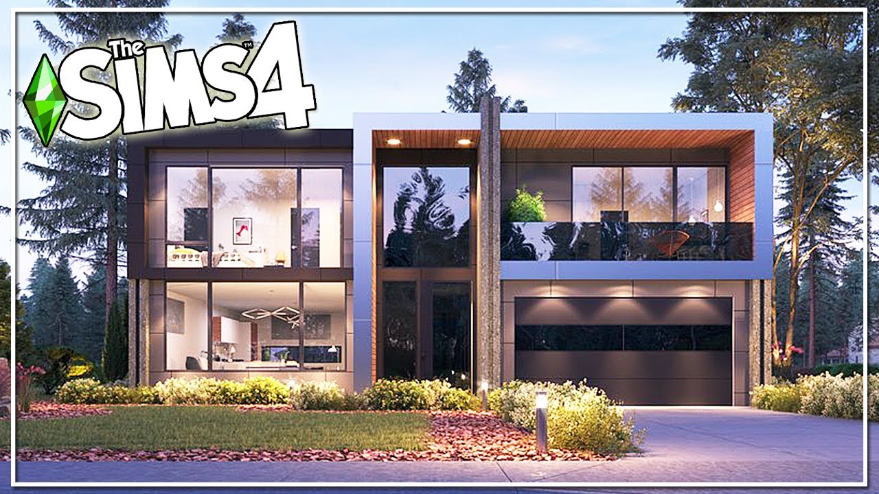 REAL TO SIMS: CONTEMPORARY FAMILY HOME || The Sims 4: Speed Build (NO CC)