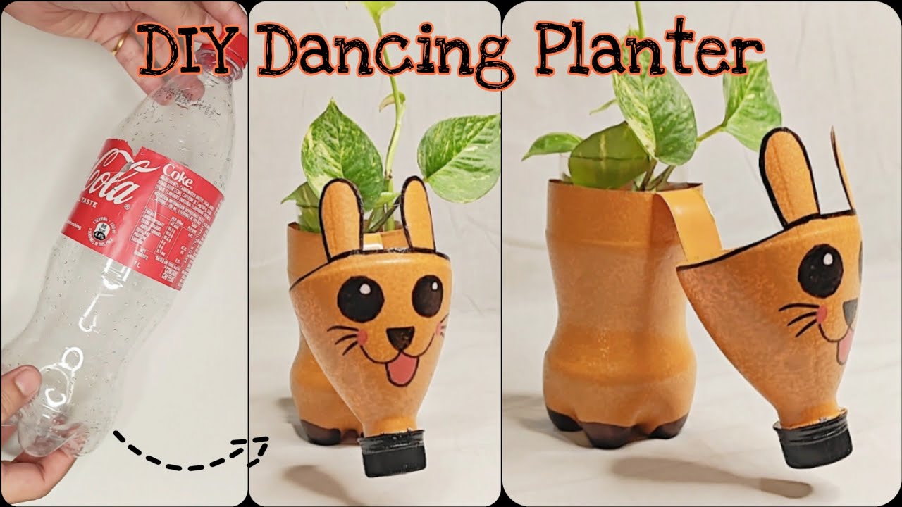 DIY Dancing Planter 🌿 | DIY Plant from Plastic Bottle | Plastic bottle Craft Ideas