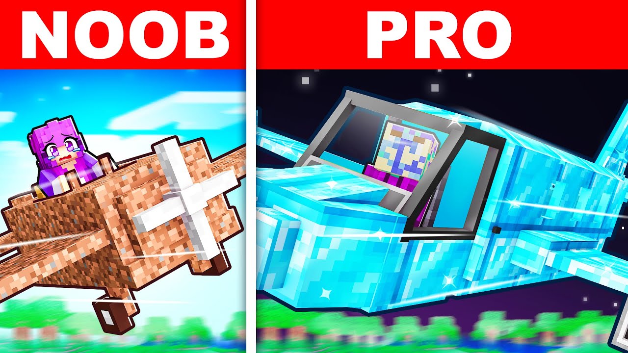 WORKING AIRPLANE Build Challenge in Minecraft!