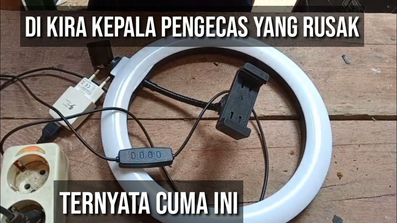 cara memperbaiki ring light yang tidak menyala   #ringlight
