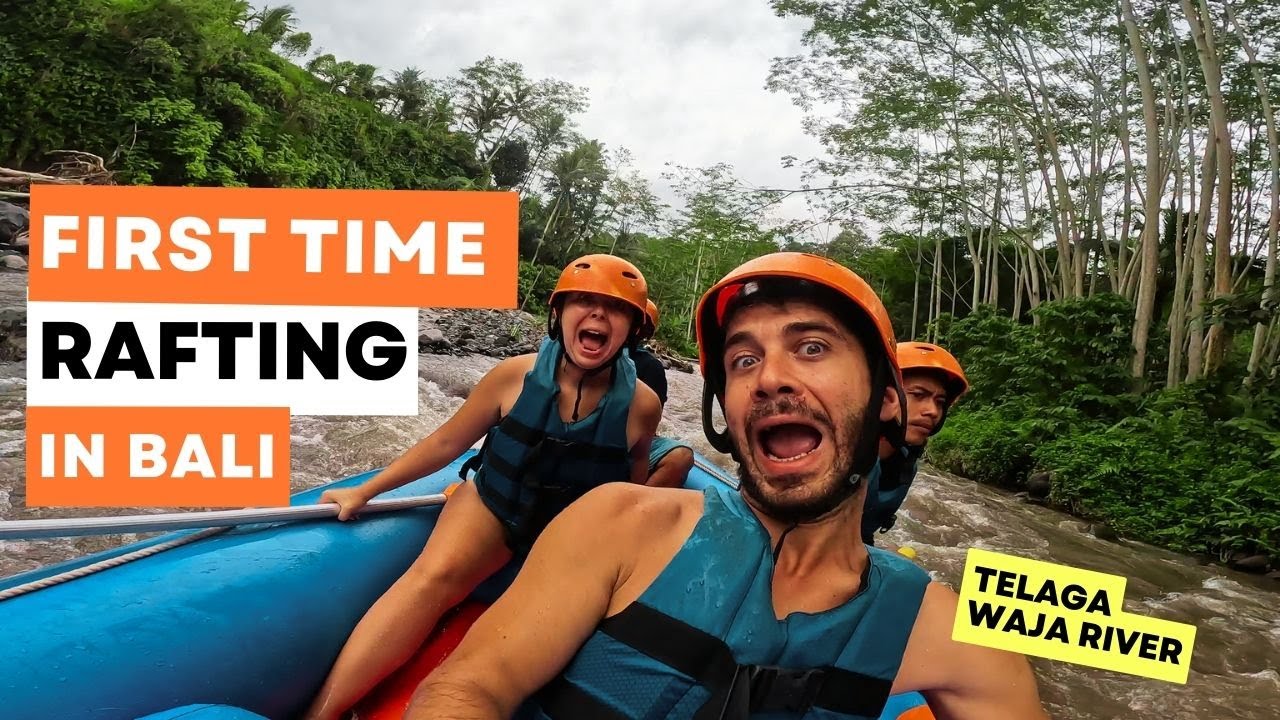 First time RAFTING in BALI | Telaga Waja River 😱