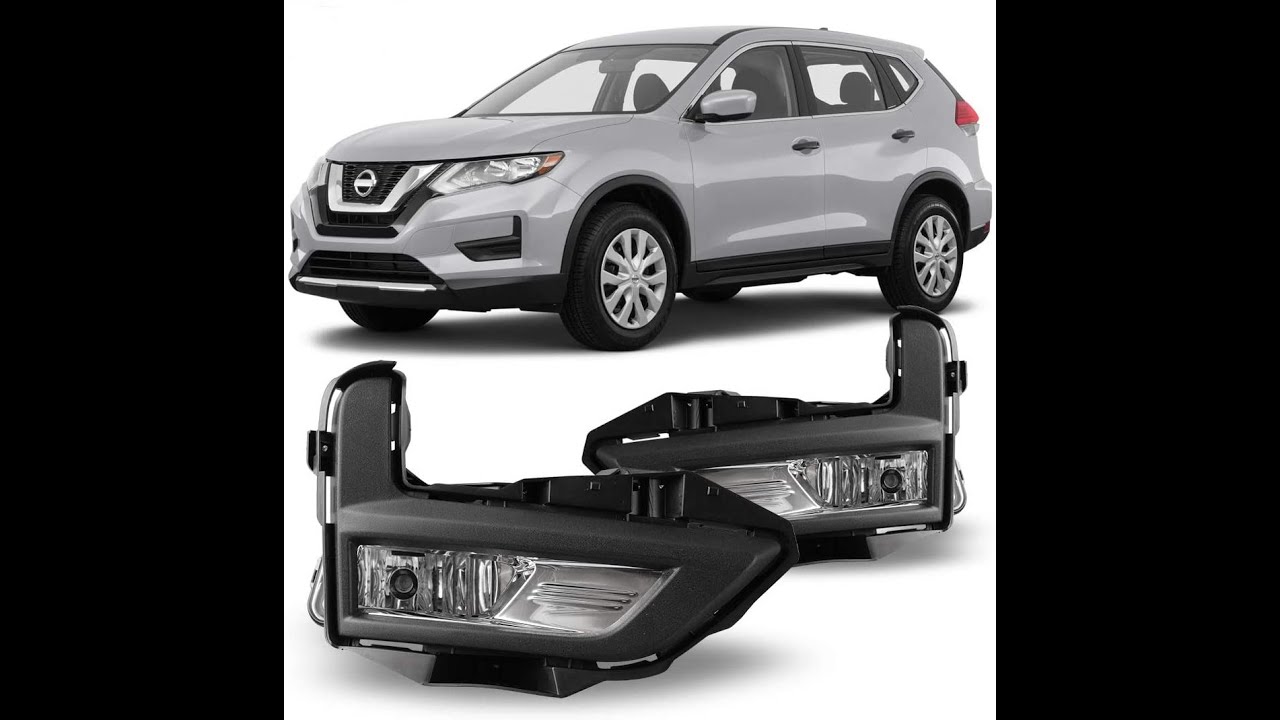 Замена противотуманных фар Nissan Rogue 2020-2017