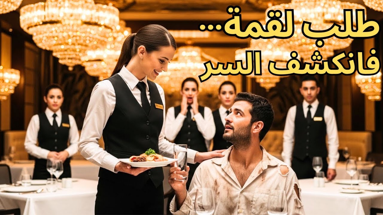 «ملياردير عربي تنكّر كمتسوّل وطلب لقمة… تجاهلوه إلا النادلة الجديدة!»