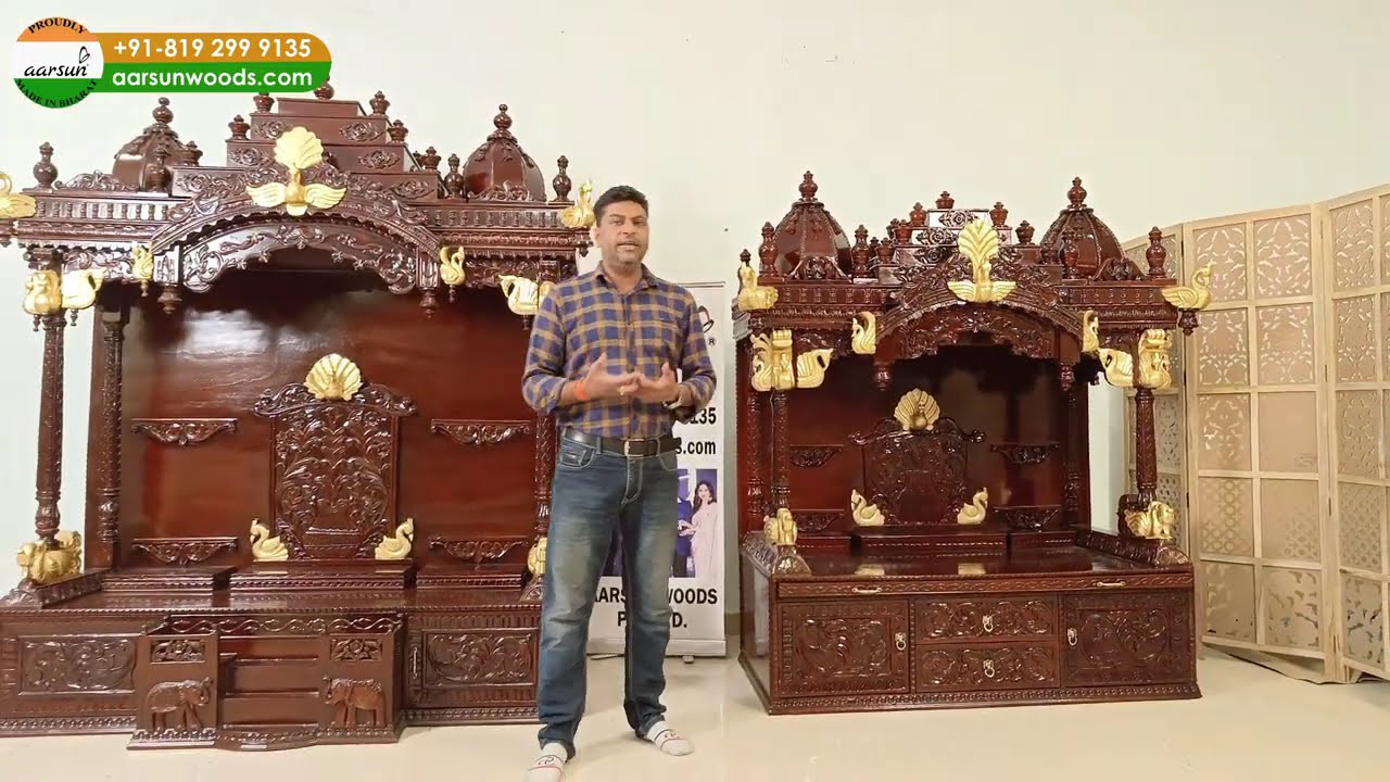 Designer Home Temples Pooja Mandir | Aarsun Mandir Designs