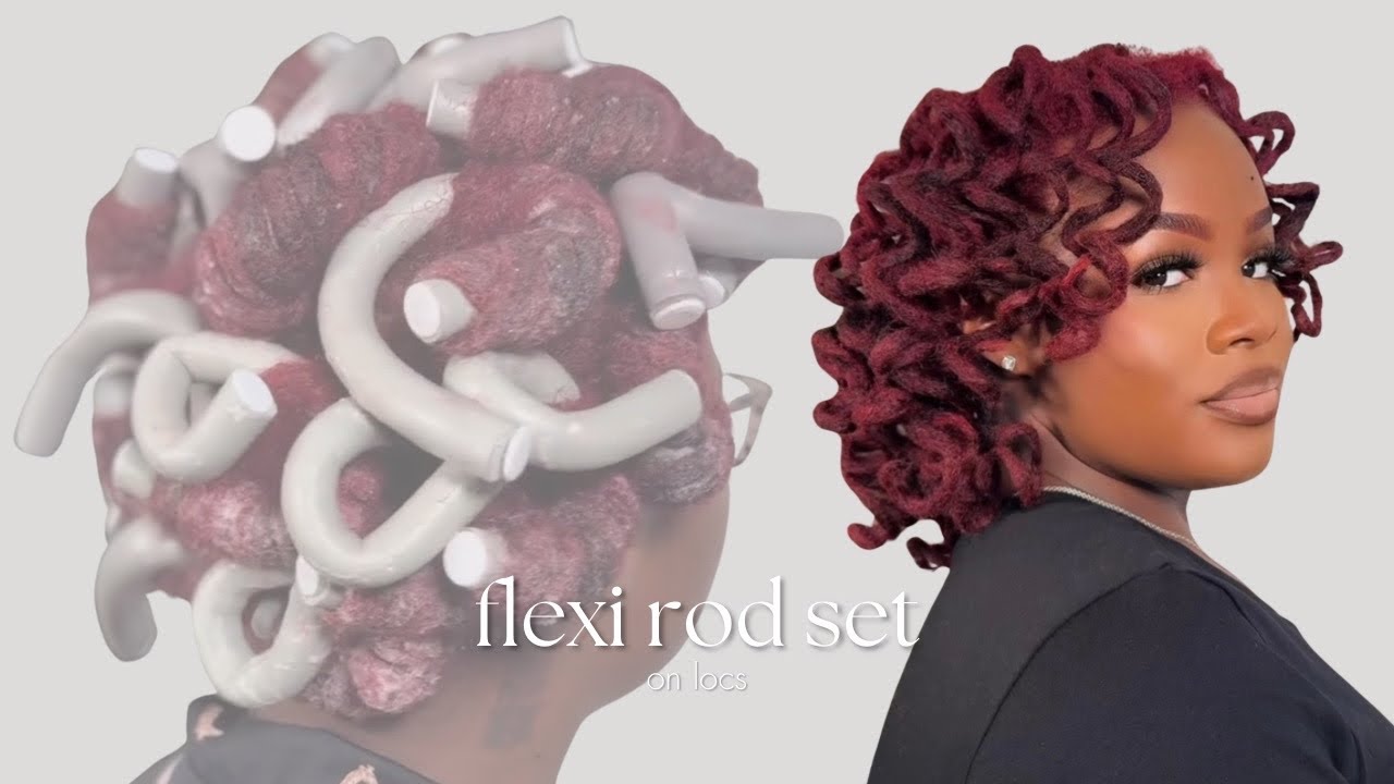 LOC TUTORIAL: Flexi Rod Set On Locs | IamJackieCymone