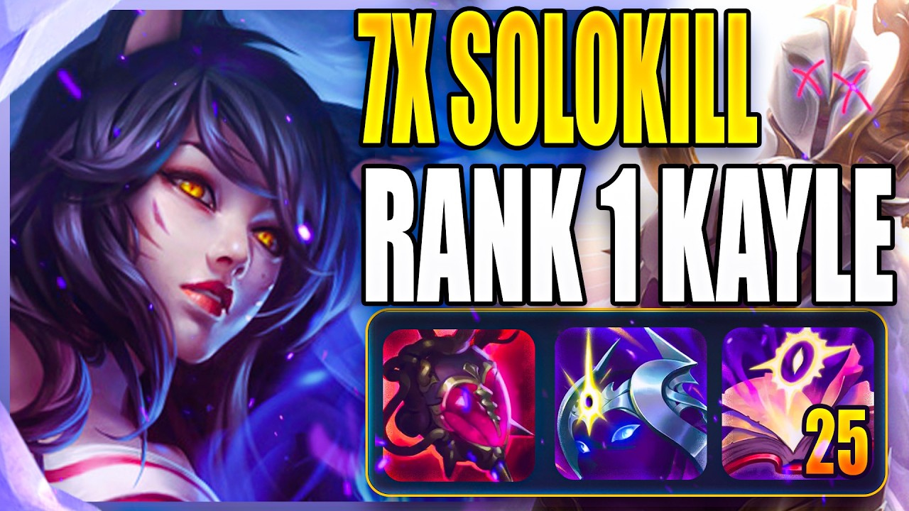RANK 1 Kayle Got SOLO KILLED 7 Times by My AHRI