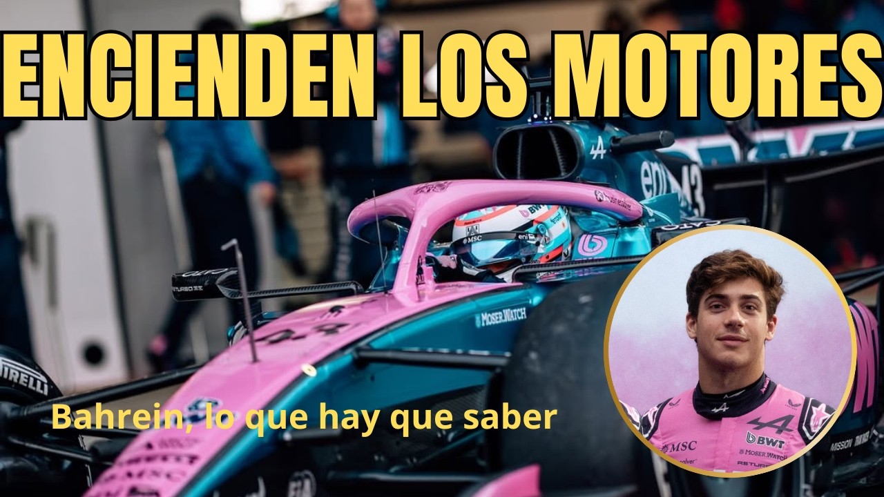 EL EQUIPO ALPINE JUNTO A FRANCO COLAPINTO YA ESTAN EN BAHREIN LISTOS