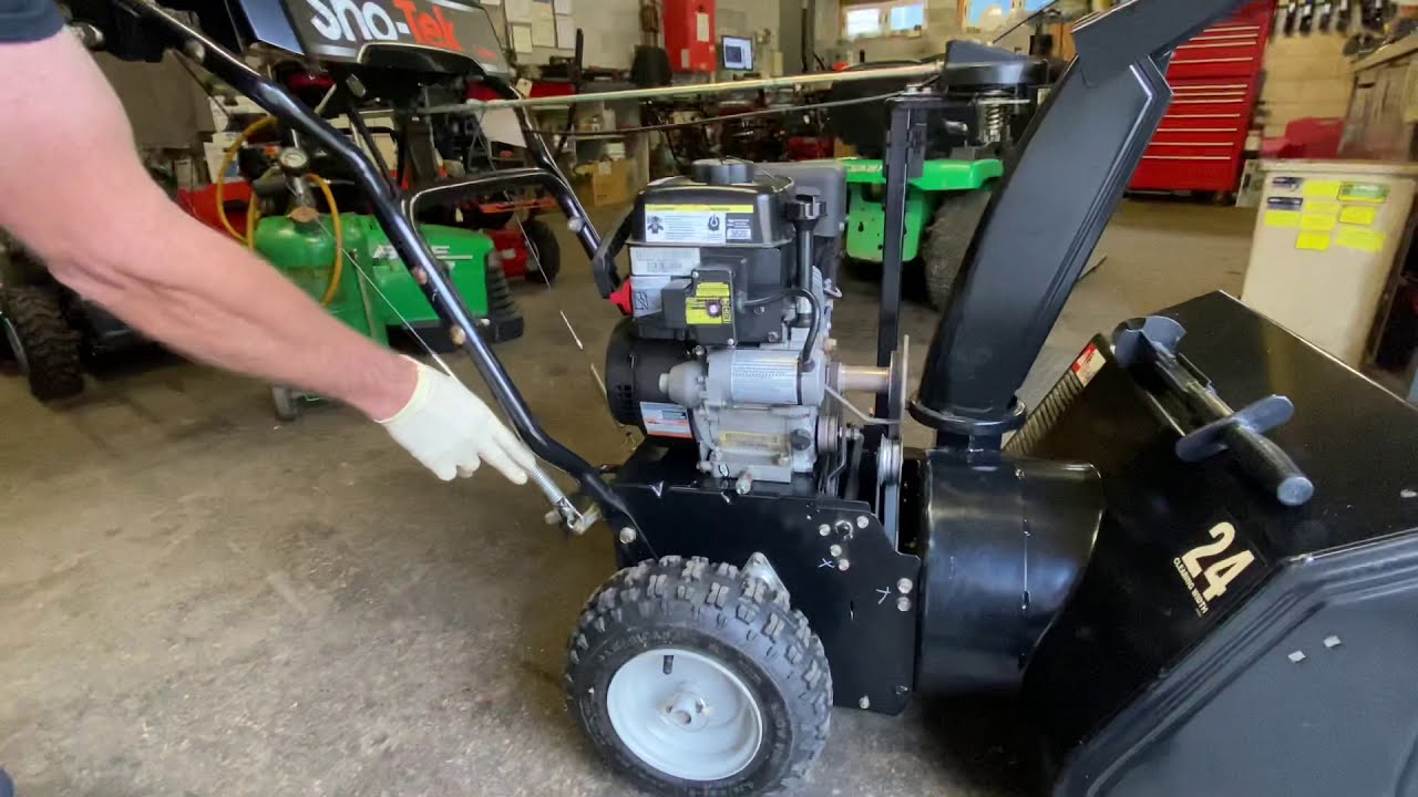 How to adjust auger belt tension Ariens Sno Tek 24” Snow Thrower