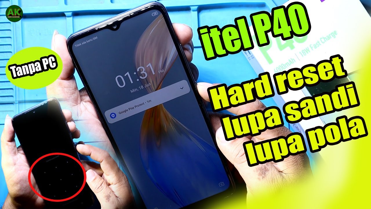 Cara hard reset hp itel P40 lupa sandi, lupa pola tanpa PC gasskan  !!