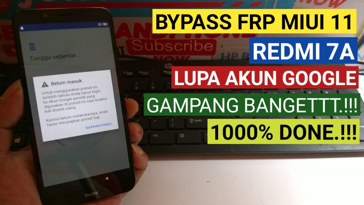 Bypass Frp Redmi 7a Lupa Akun Google // Gampag Bangetttt..! || JKS opreker handphone