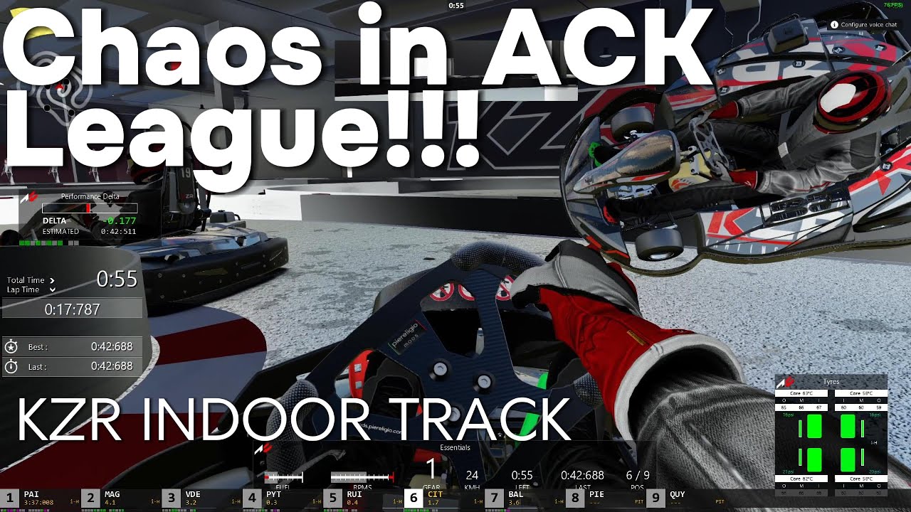 ACK LEAGUE SEASON 4 STAGE 7 Chaos in indoor track! | KZR INDOOR (Italy)