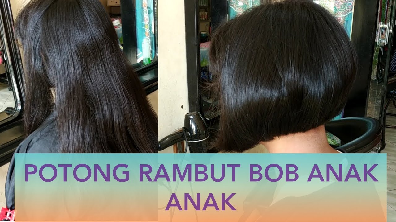 POTONG RAMBUT BOB agak nungging