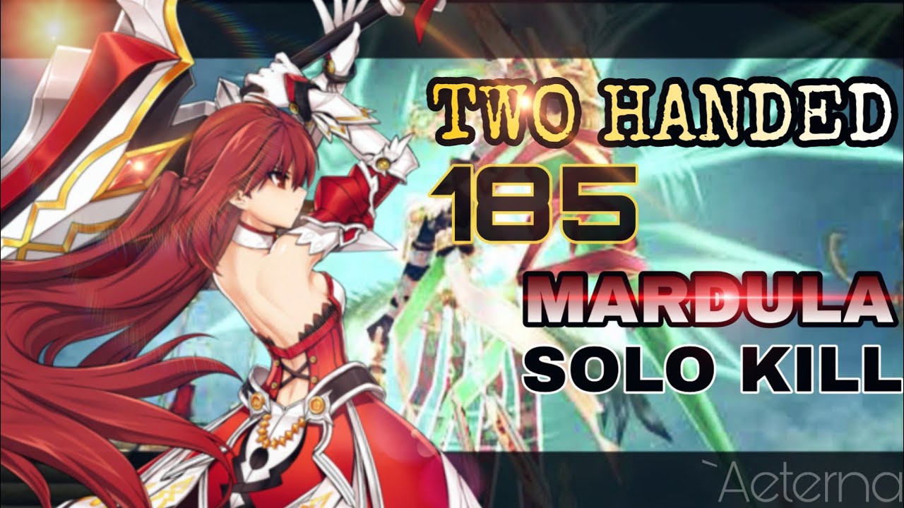 Toram Online 2H Sword 185 vs Mardula Hard  『`Aeterna』