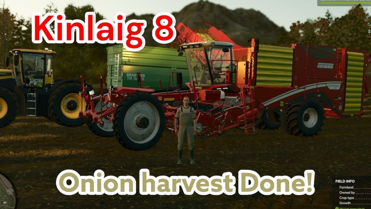 Kinlaig 8 | Big Onion Harvest! | New DLC | FS25 |