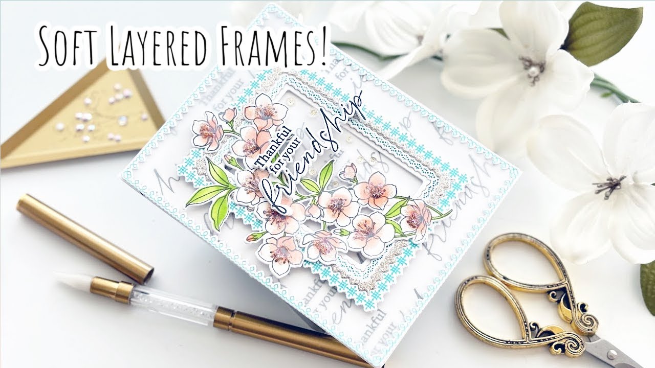 USE your GREETINGS for BACKGROUNDS | Pinkfresh Studio Beautiful Branch