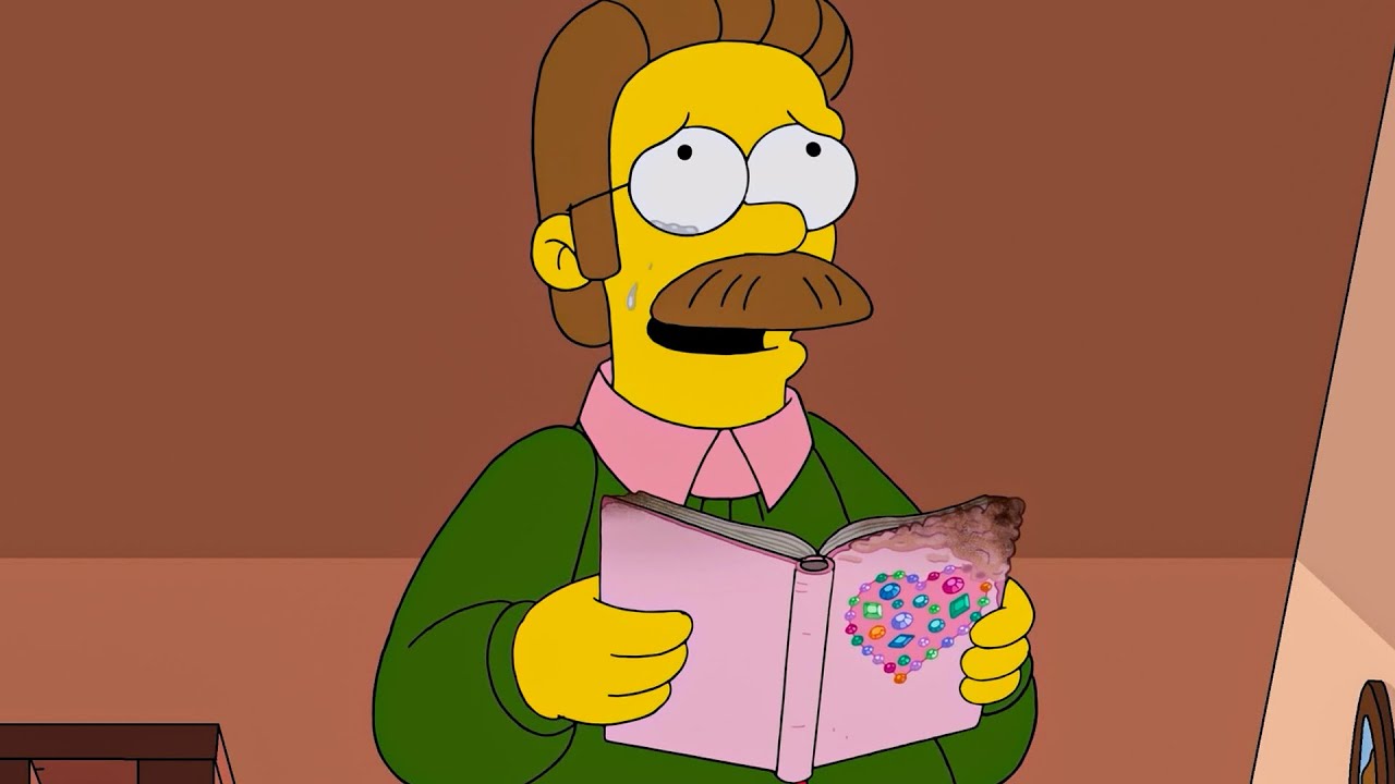 Ned Flanders Reading Mrs. Krabapple's Diary - The Simpsons 32x12