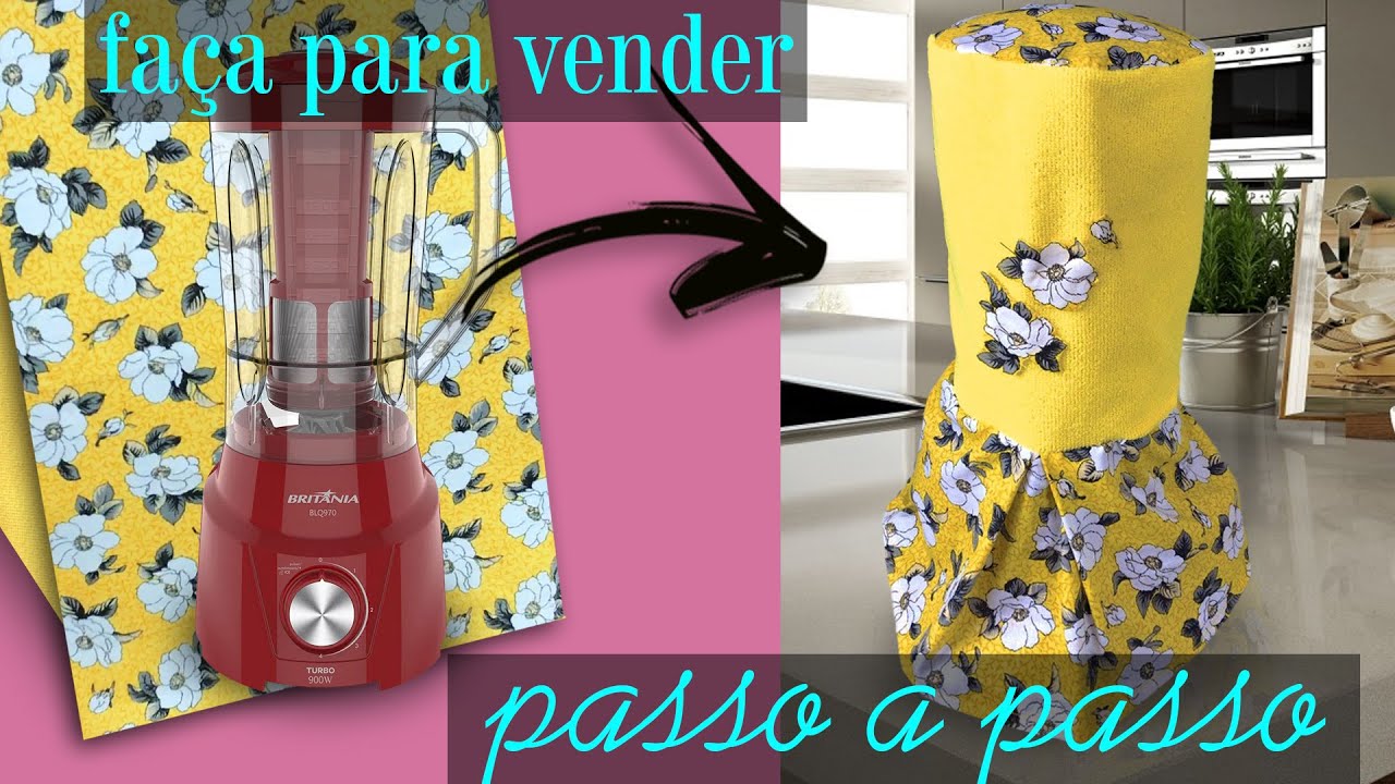 Como Fazer capa de Liquidificador [capa de liquidificador passo a passo | kit de cozinha]
