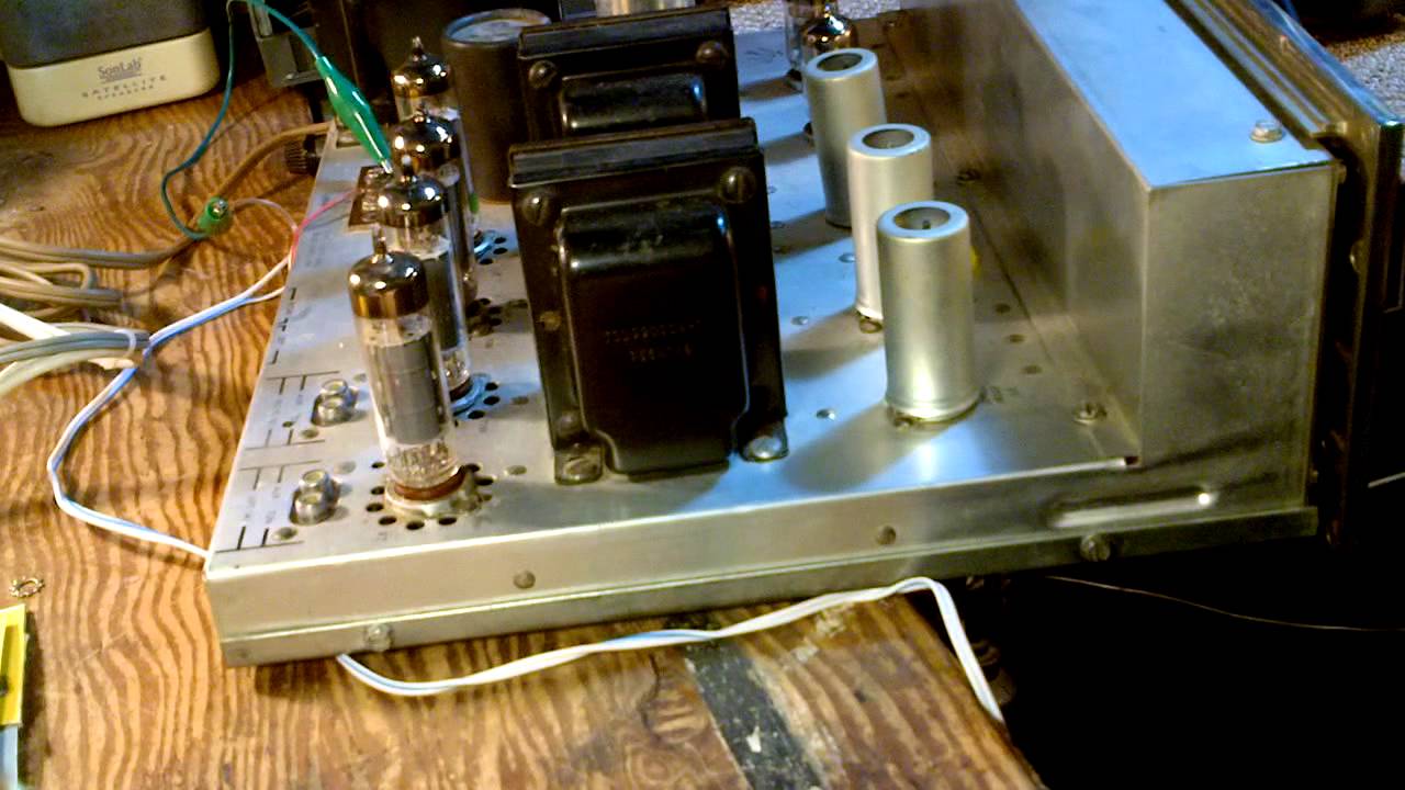 Fisher X100A Tube Amplifier Video #1 Checkout