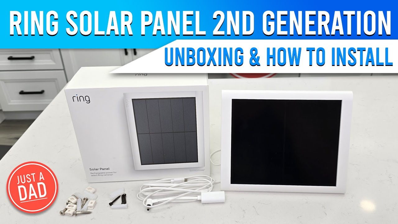Ring Solar Panel 2nd Generation for Stick Up Cam & Pro and Spotlight Cam Plus & Pro UNBOXING & SETUP