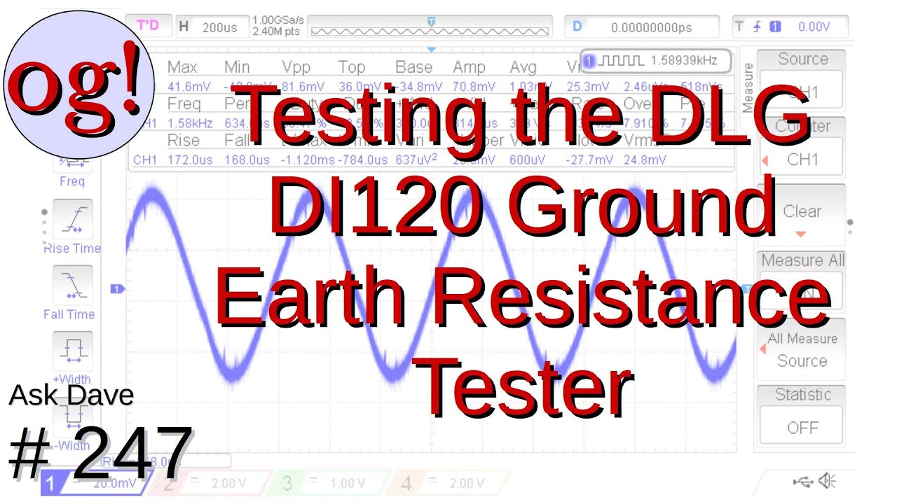 Testing Grounding (Earthing) with the DLG DI120 Ground Earth Resistance Tester (#247)