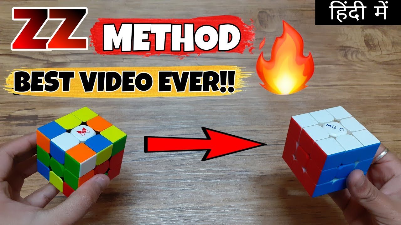 ZZ METHOD EASIEST TUTORIAL||ZZ METHOD (BEST METHOD FOR ONE HANDED SOLVERS)