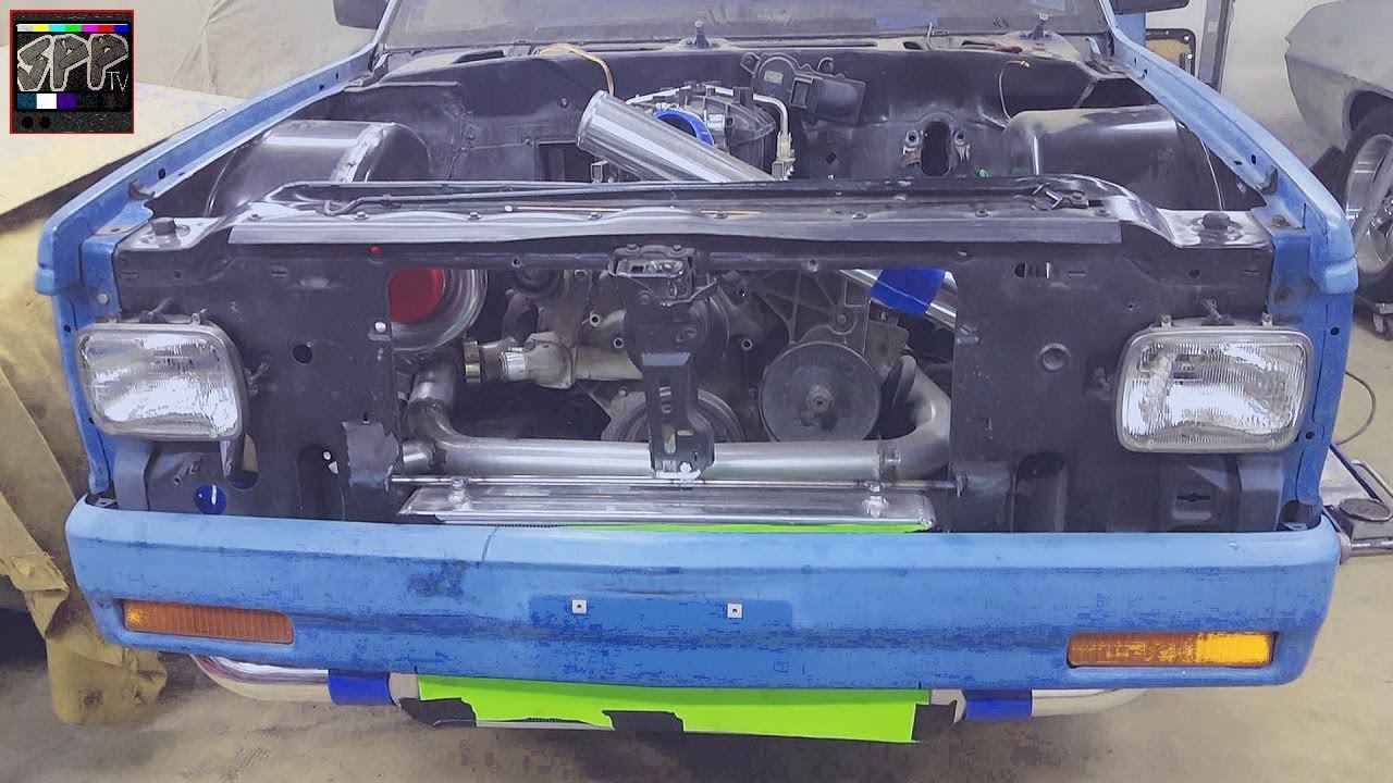 BUILDING A BUDGET TURBO COLD SIDE! Intercooler + Piping | V8 Swap S10 Update