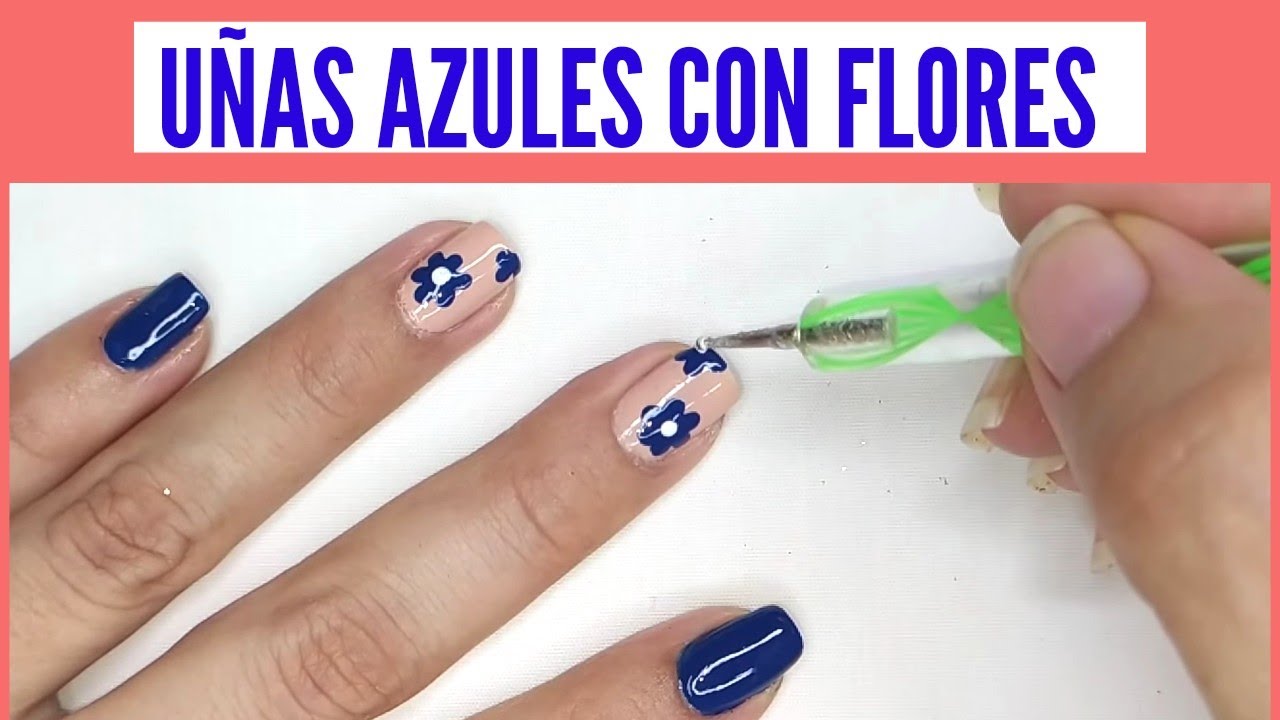UÑAS DECORADAS EN MINUTOS!!💙Uñas  Azul Oscuro 2022💙ideas para uñas naturales tonos azules