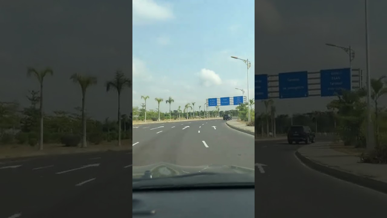Drive in new Luanda Airport, Angola