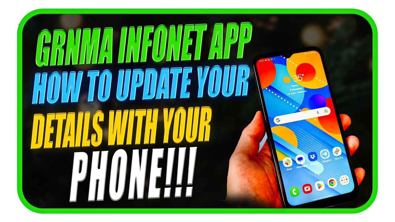 Как обновить свои данные в GRNMA Infonet - KOMBIAN SIMON