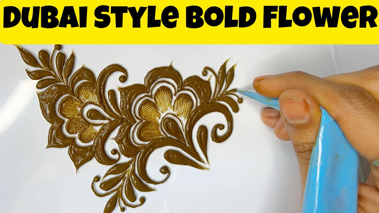 Dubai mehendi designs || mehndi design bold flower || Tabassum henna artist