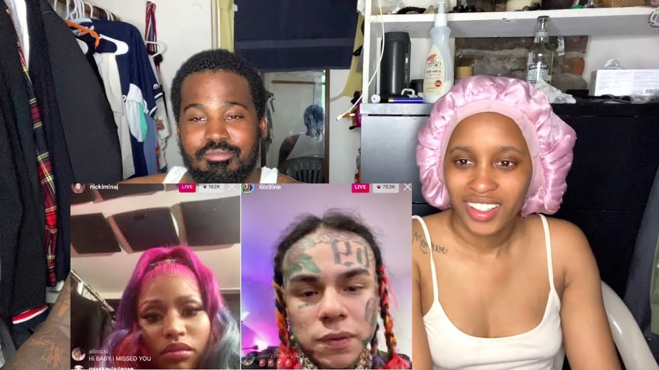 NICKI MINAJ And 6IX9INE FULL INSTAGRAM LIVE!!! (Reaction) 