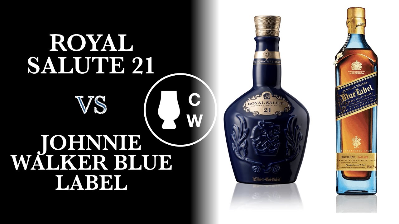 Royal Salute 21 vs JW Blue Label. Comparativa. Cata.